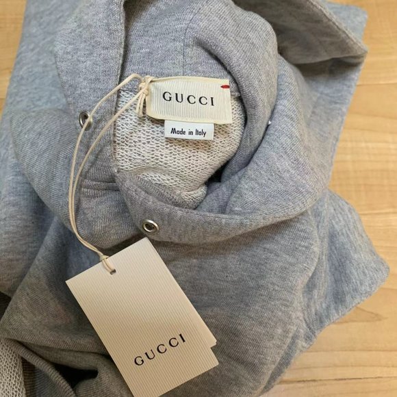 Gucci Grey Kids Punk Print Logo Sweatshirt/Hoodie - Picture 3 of 6